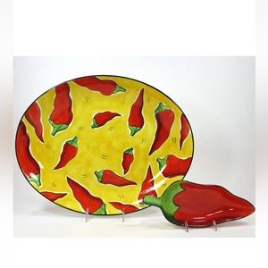 Clay Art serving platter set